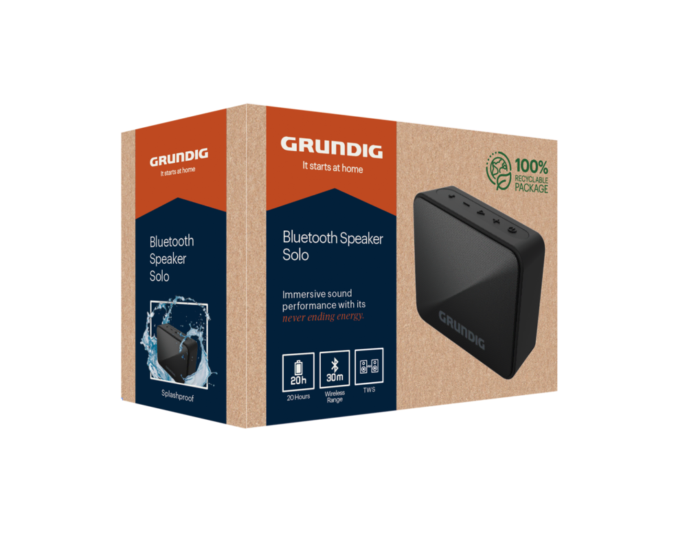 Solo BT Hoparlör Siyah Bluetooth Hoparlörler