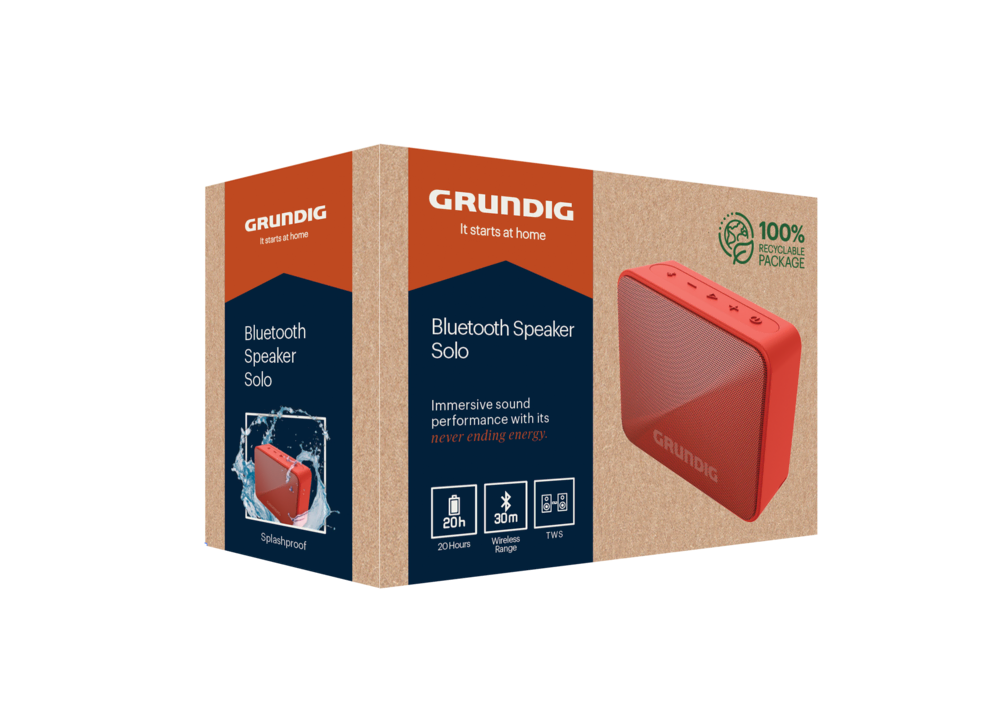 Solo BT Hoparlör Kırmızı Bluetooth Hoparlörler