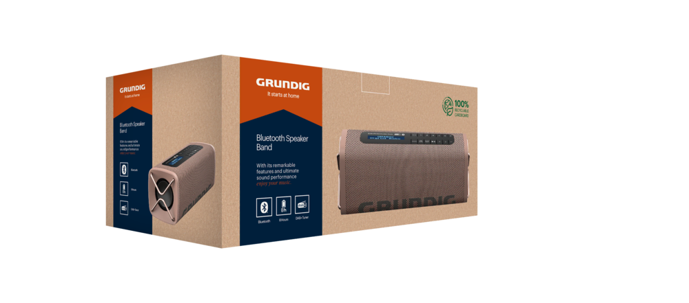 Band BT Hoparlör Kahve Bluetooth Hoparlörler